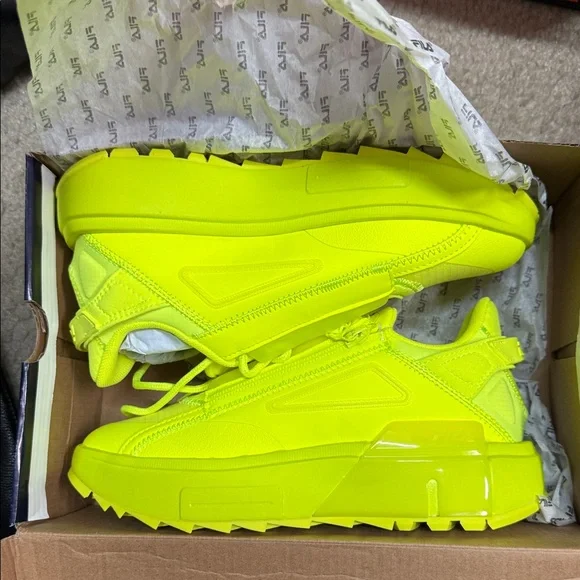 Fila Kids Vibrant Yellow Sneakers - Picture 3 of 4
